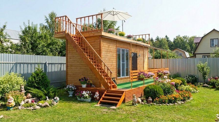 Двухэтажная беседка Активити