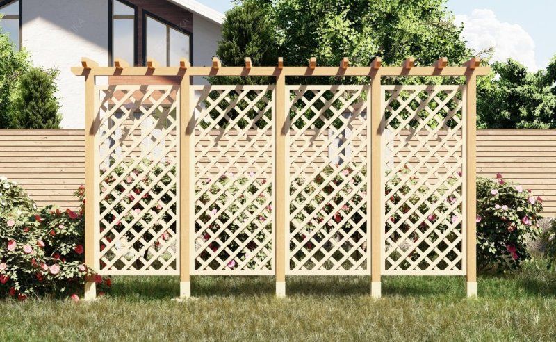 Деревянная шпалера Сабурово