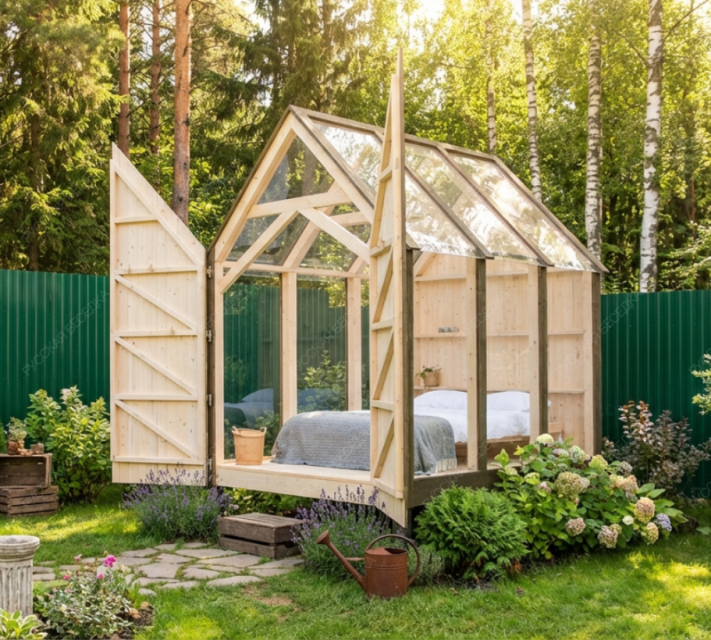 Беседка с кроватью Пробуждение