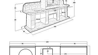 Печь № 16 — Печь барбекю с двумя рабочими столами (или мойкой)