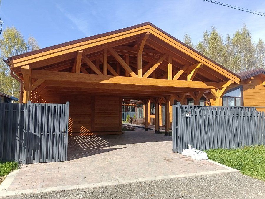 Навес для машин с хозблоком ШЕЛТЕР