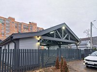 Навес для автомобилей с хозблоком ЛАВРИОН