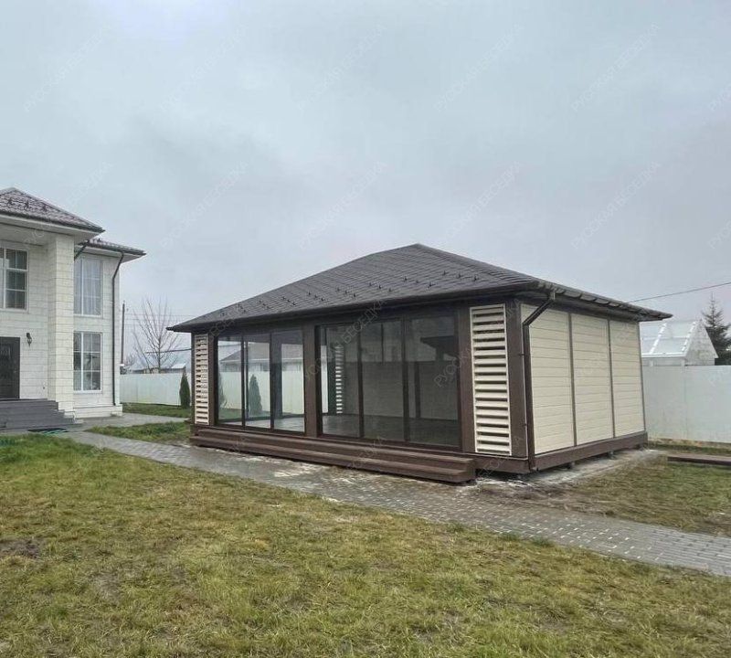 Застекленная беседка БАЛТИКА 7х6