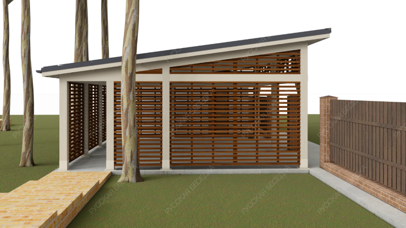 Навес односкатный СОКОЛ