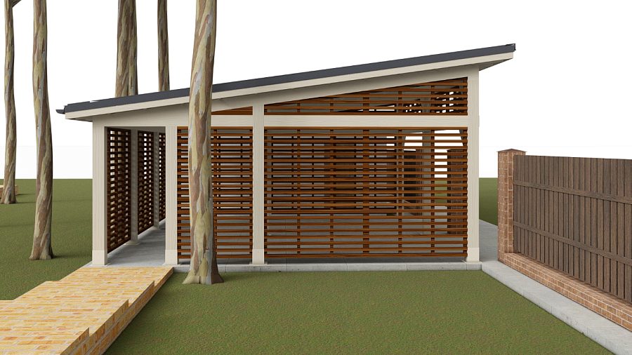 Навес односкатный СОКОЛ