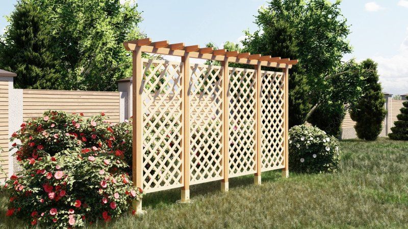 Деревянная шпалера Сабурово