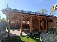 Навес для машин с хозблоком ШЕЛТЕР